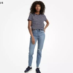Levi's 501 Skinny Jeans with Distressing